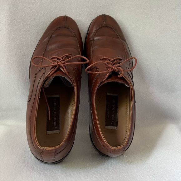 Johnston & Murphy Men’s Size 11 1/2 Brown Leather Shoes - Picture 5 of 16
